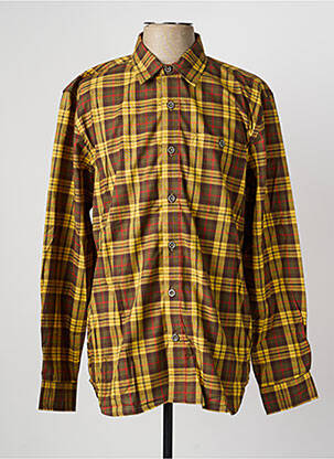 Chemise manches longues coupe droite jaune DAYTONA homme