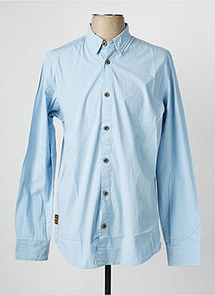 Chemise manches longues coupe cintrée bleu DAYTONA homme
