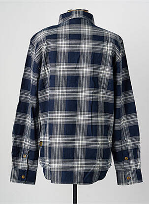 Chemise manches longues coupe droite bleu DAYTONA homme