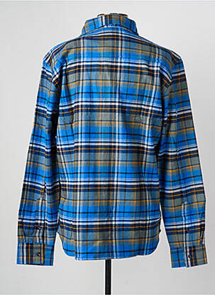Chemise manches longues coupe droite bleu DAYTONA homme