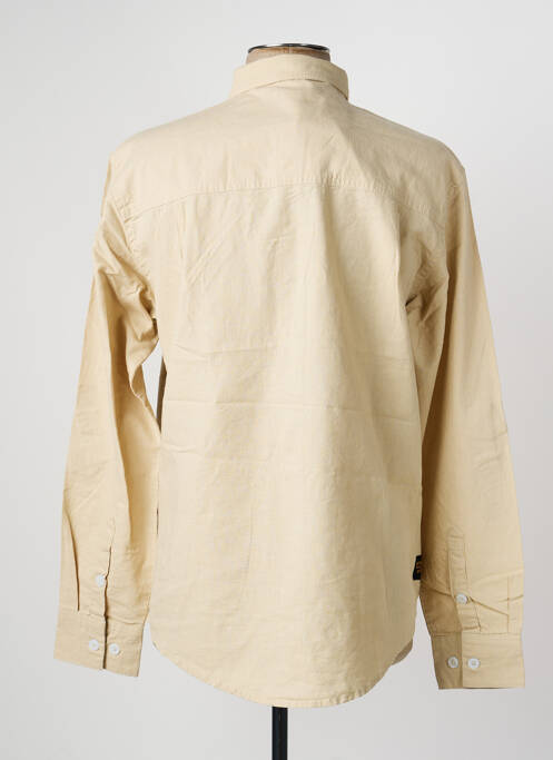 Chemise manches longues coupe droite beige DAYTONA homme