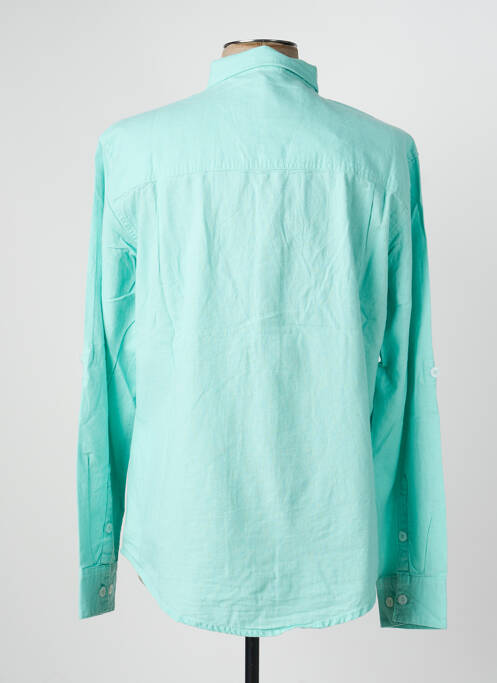 Chemise manches longues coupe droite vert DAYTONA homme