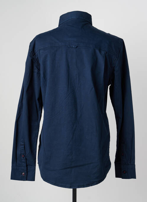 Chemise manches longues manches longues bleu DAYTONA homme