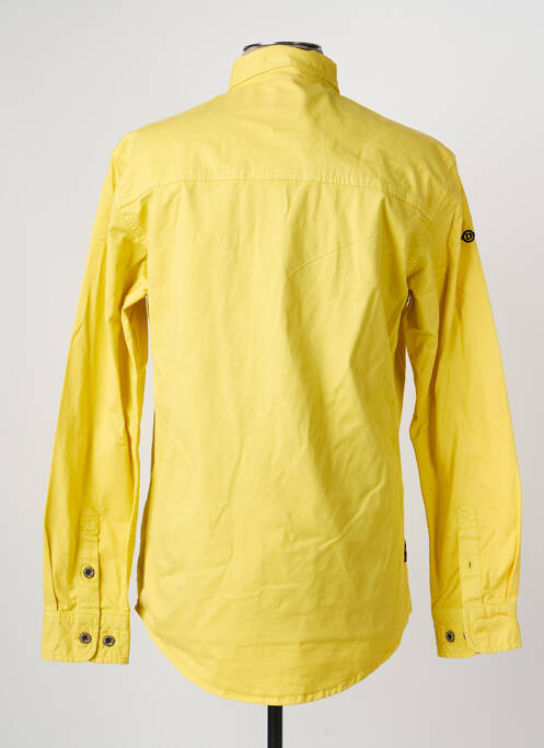 Chemise manches longues coupe cintrée jaune DAYTONA homme
