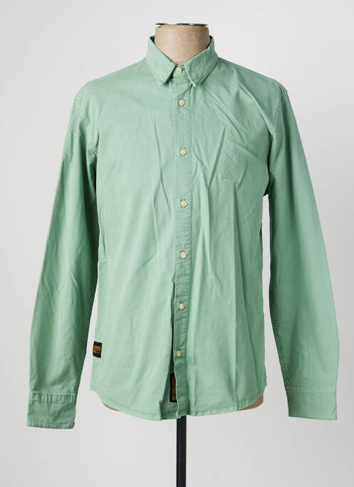 Chemise manches longues manches longues vert DAYTONA homme