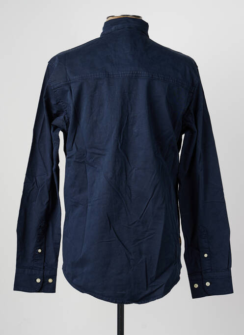 Chemise manches longues manches longues bleu DAYTONA homme