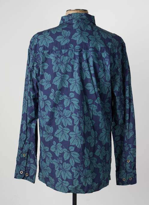 Chemise manches longues imprimé fantaisie bleu DAYTONA homme