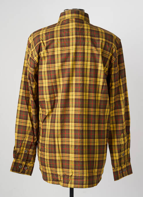 Chemise manches longues coupe droite jaune DAYTONA homme