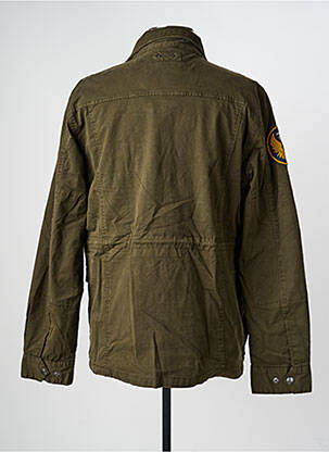 Blouson fermeture zippée sous rabat pressionné vert DAYTONA homme