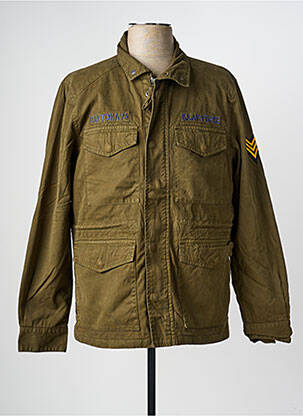 Veste casual poignets boutonnés avec fente vert DAYTONA homme