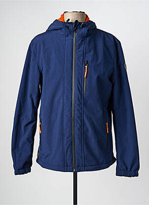 Blouson capuche bleu DAYTONA homme