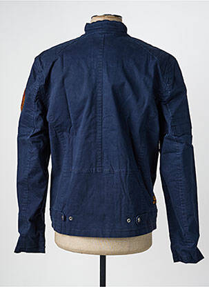 Veste casual coupe droite bleu DAYTONA homme
