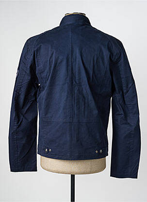 Veste casual coupe droite bleu DAYTONA homme