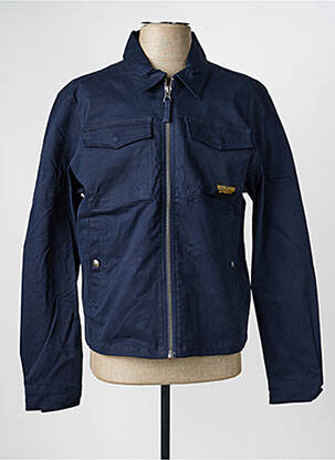 Veste casual poignets boutonnés avec fente bleu DAYTONA homme