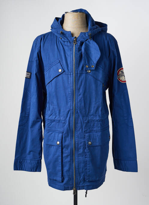 Parka manches longues a capuche bleu DAYTONA homme