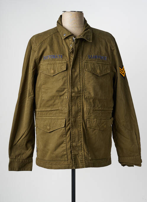 Veste casual poignets boutonnés avec fente vert DAYTONA homme