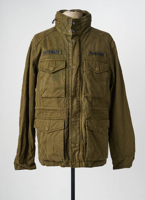 Veste casual poignets boutonnés avec fente vert DAYTONA homme