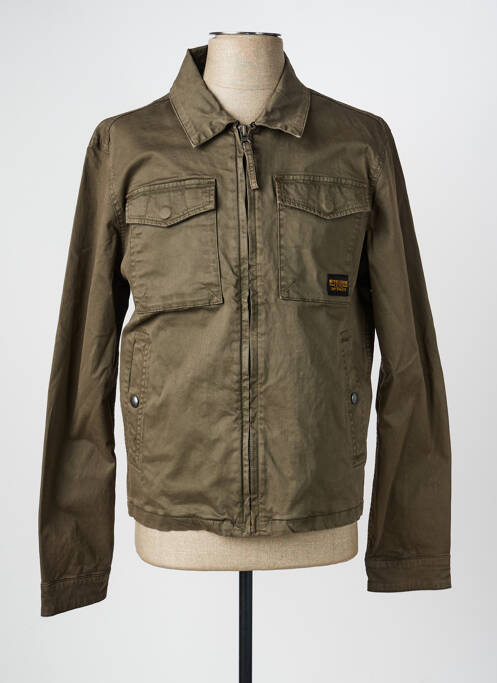 Veste casual poignets boutonnés avec fente vert DAYTONA homme
