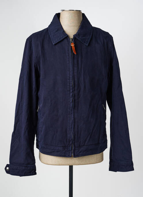 Veste casual poignets boutonnés avec fente bleu DAYTONA homme