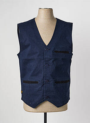 Gilet sans manche poches bleu DAYTONA homme