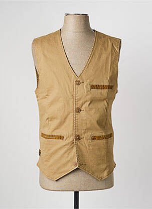Gilet sans manche poches beige DAYTONA homme