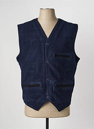 Gilet sans manche poches bleu DAYTONA homme