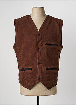 Gilet sans manche poches marron DAYTONA homme