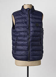 Doudoune poches sans capuche bleu DAYTONA homme