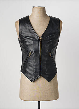 Gilet sans manche effet matière satinée noir DAYTONA homme