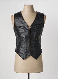 Gilet sans manche effet matière satinée noir DAYTONA homme