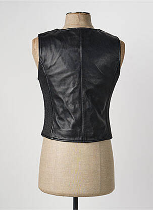 Gilet sans manche effet matière satinée noir DAYTONA homme