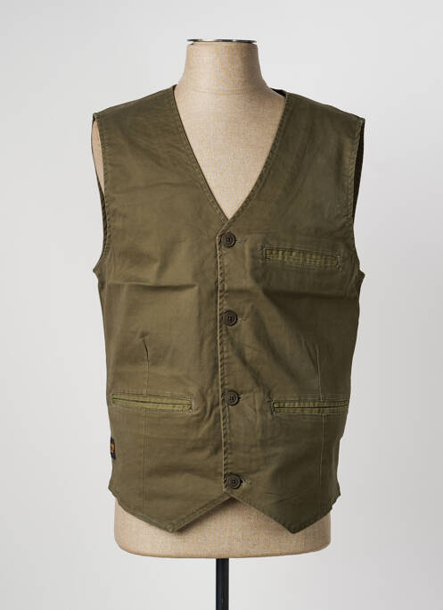 Gilet sans manche poches vert DAYTONA homme