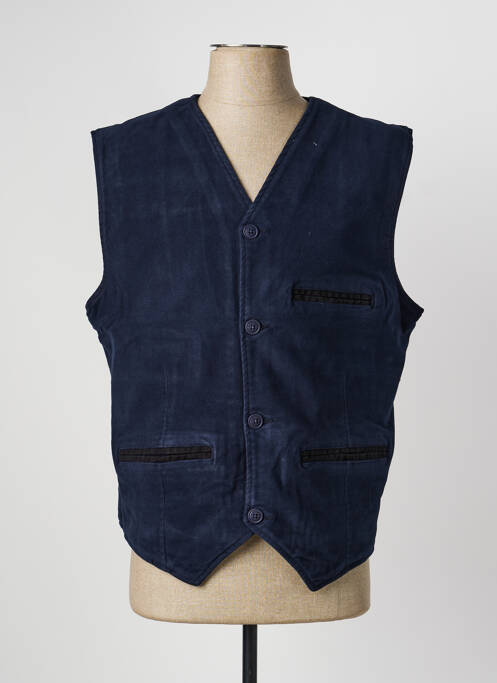 Gilet sans manche poches bleu DAYTONA homme