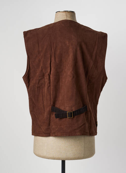 Gilet sans manche poches marron DAYTONA homme