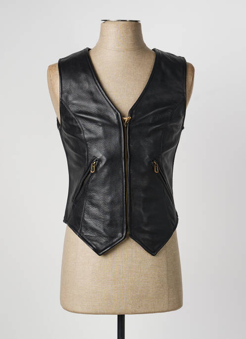Gilet sans manche effet matière satinée noir DAYTONA homme