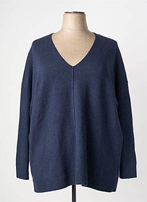 Pull tissage chiné manches longues bleu ESPRIT femme
