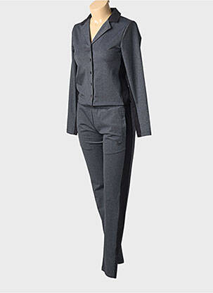 Combi-pantalon poches manches longues gris HBT femme