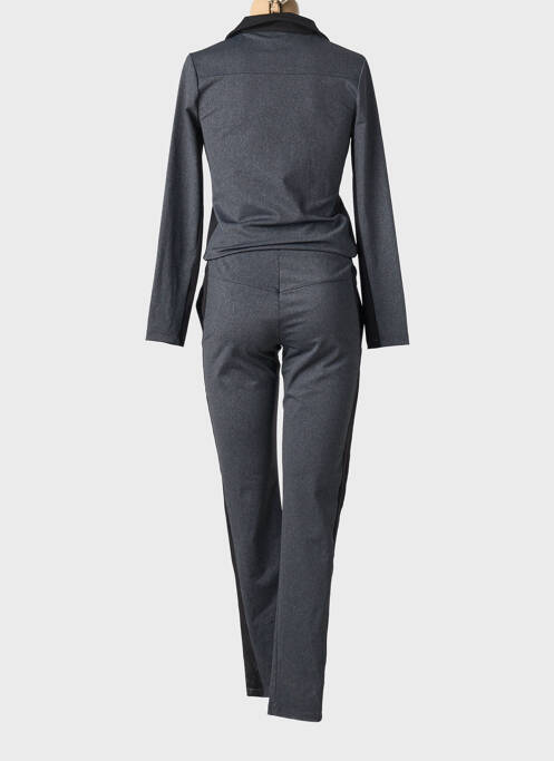 Combi-pantalon poches manches longues gris HBT femme