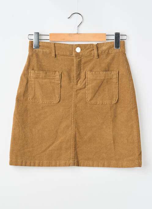 Jupe courte poches marron LOLA ESPELETA femme