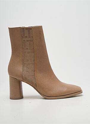 Bottines/boots talon bottier talon de 7 à 9cm beige TAMARIS femme