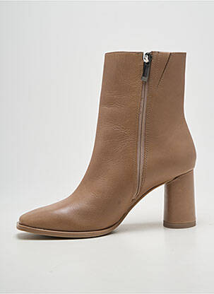 Bottines/boots talon bottier talon de 7 à 9cm beige TAMARIS femme