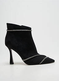 Bottines/boots tissage satiné talon haut de 10cm et plus noir TAMARIS femme