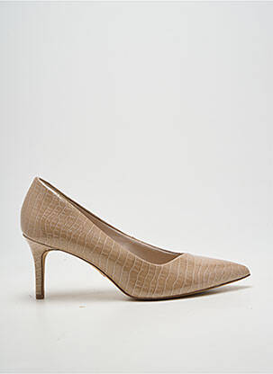 Escarpins matière lisse talon de 7 à 9cm beige TAMARIS femme