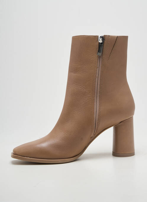 Bottines/boots talon bottier talon de 7 à 9cm beige TAMARIS femme