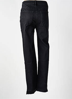 Jeans coupe droite stretch taille normale noir YEST femme