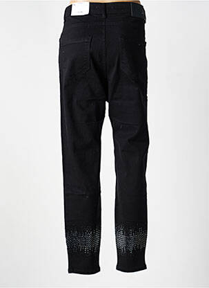Jeans coupe slim stretch taille normale noir MAT. femme