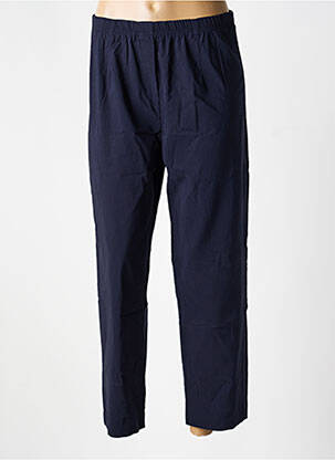 Pantalon 7/8 taille élastique taille normale bleu OLIVER JUNG femme