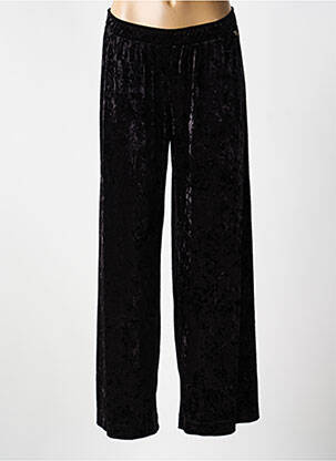 Pantalon large taille normale taille normale noir MAT. femme