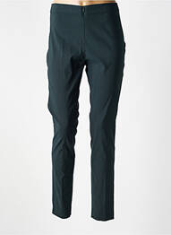 Pantalon slim tissage popeline taille normale vert LAUREN VIDAL femme