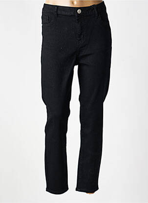 Jeans coupe slim stretch taille normale noir MAT. femme